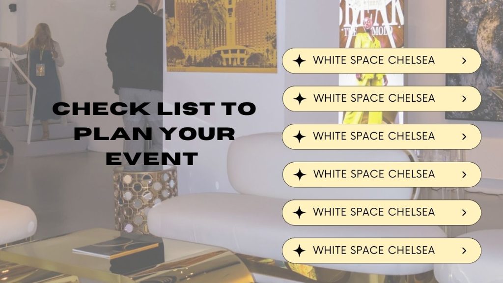 checklist to plan an event